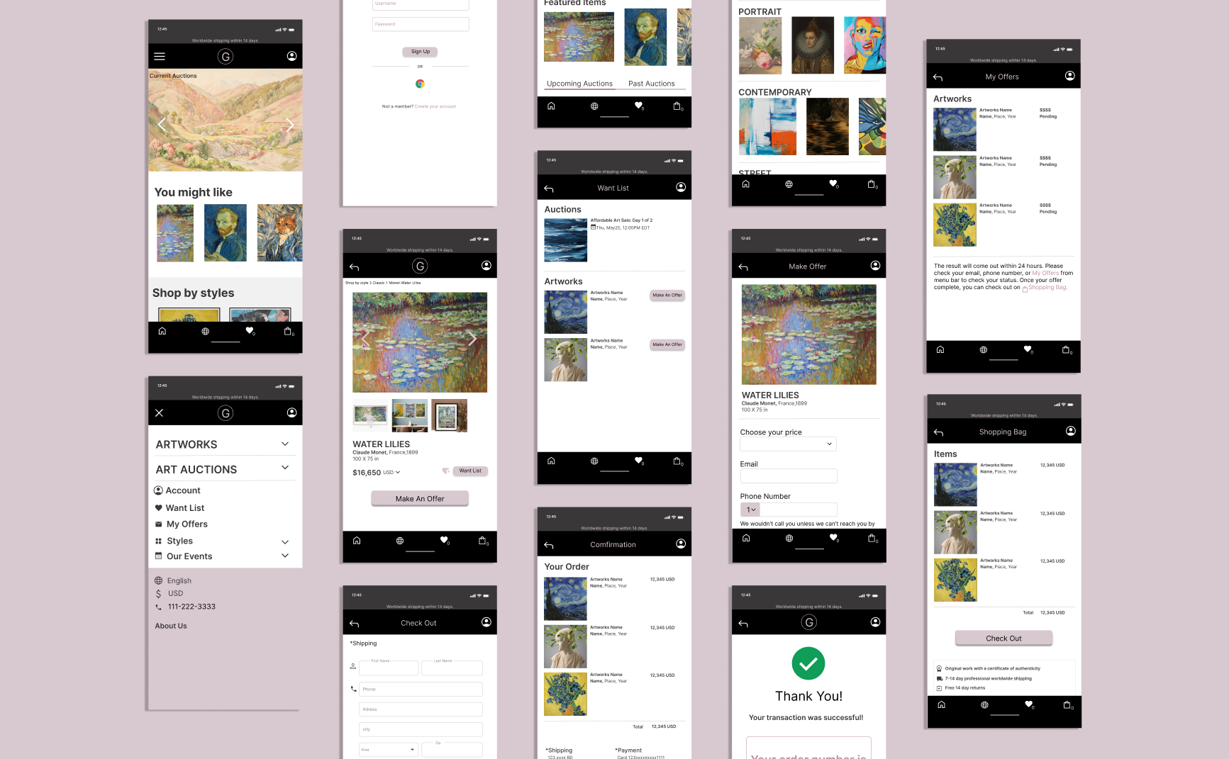 Art Auction Mobile App